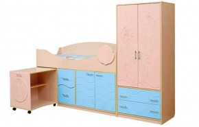 Набор мебели для детской Юниор -12.2 (700*1860) МДФ матовый в Коротчаево - korotchaevo.mebel-74.com | фото