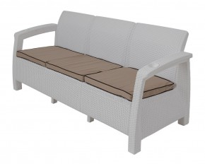 Диван Yalta Premium Sofa 3 Set (Ялта) белый (+подушки под спину) в Коротчаево - korotchaevo.mebel-74.com | фото