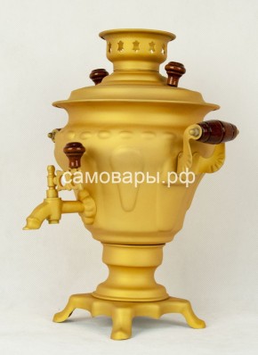 Электрический самовар "Русское золото" матовая груша на 2 литра (Ограниченная серия) в Коротчаево - korotchaevo.mebel-74.com | фото