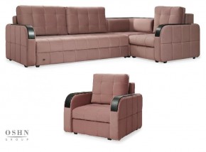 Комплект мягкой мебели Остин HB-178-18 (Велюр) Угловой + 1 кресло в Коротчаево - korotchaevo.mebel-74.com | фото