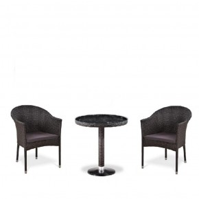 Комплект плетеной мебели T601/Y350A-W53 Brown (2+1) в Коротчаево - korotchaevo.mebel-74.com | фото