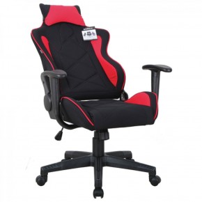 Кресло компьютерное BRABIX GT Racer GM-101 + подушка (ткань) черное/красное (531820) в Коротчаево - korotchaevo.mebel-74.com | фото