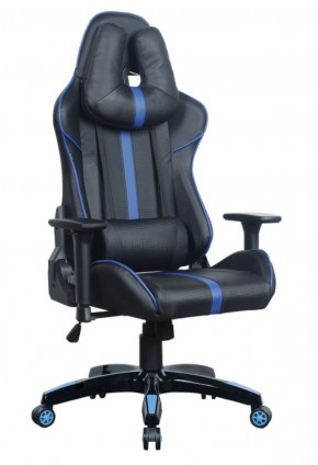 Кресло компьютерное BRABIX "GT Carbon GM-120" (черное/синее) 531930 в Коротчаево - korotchaevo.mebel-74.com | фото