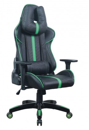 Кресло компьютерное BRABIX "GT Carbon GM-120" (черное/зеленое) 531929 в Коротчаево - korotchaevo.mebel-74.com | фото