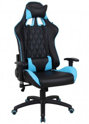 Кресло компьютерное BRABIX "GT Master GM-110" (черное/голубое) 531928 в Коротчаево - korotchaevo.mebel-74.com | фото
