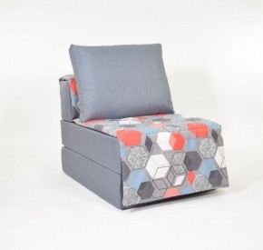 Кресло-кровать бескаркасное Харви (серый-геометрия слейт) в Коротчаево - korotchaevo.mebel-74.com | фото