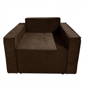 Кресло-кровать Принц КК1-ВК (велюр коричневый) в Коротчаево - korotchaevo.mebel-74.com | фото