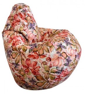 Кресло-мешок Цветы L в Коротчаево - korotchaevo.mebel-74.com | фото