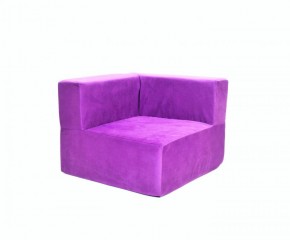 Кресло-угловое-модуль бескаркасное Тетрис 30 (Фиолетовый) в Коротчаево - korotchaevo.mebel-74.com | фото