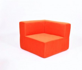 Кресло-угловое-модуль бескаркасное Тетрис 30 (Оранжевый) в Коротчаево - korotchaevo.mebel-74.com | фото
