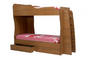 Кровать детская 2-х ярусная Юниор-1 (800*2000) ЛДСП в Коротчаево - korotchaevo.mebel-74.com | фото