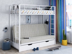 Кровать двухъярусная с диваном "Мадлен-ЯЯ" с ящиками в Коротчаево - korotchaevo.mebel-74.com | фото