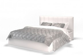 Кровать Элен 1600 + основание с ПМ (Vega white) белый в Коротчаево - korotchaevo.mebel-74.com | фото
