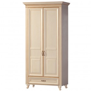 Шкаф для одежды 2-х дверный №471 Марлен Кремовый белый в Коротчаево - korotchaevo.mebel-74.com | фото