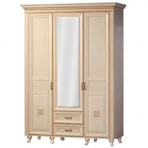 Шкаф для одежды 3-х дверный №470 Марлен Кремовый белый в Коротчаево - korotchaevo.mebel-74.com | фото