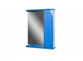 Шкаф-зеркало Радуга Синий металлик 50 ПРАВЫЙ АЙСБЕРГ (DA1128HZR) в Коротчаево - korotchaevo.mebel-74.com | фото