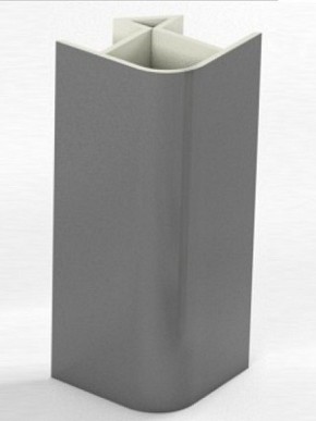 Угловое соединение для цоколя 90 гр. h100 мм (Алюминий, Белый, Черный, Сонома) в Коротчаево - korotchaevo.mebel-74.com | фото